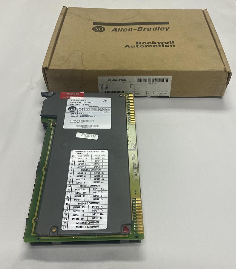 Allen Bradley,1771-IFF,Ser A Fast Analog Input Module NOS