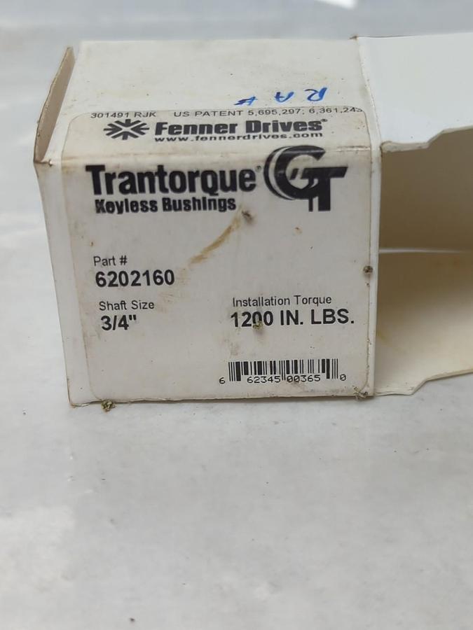 TRANTORQUE,6202160,KEYLESS BUSHING 3/4 INCH NOS