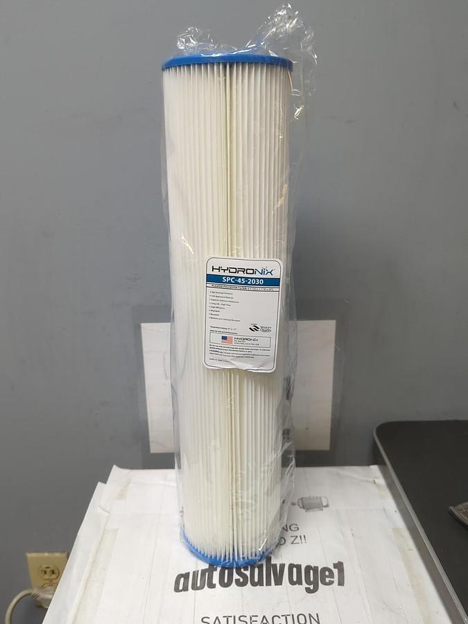 HYDRONIX,SPC-45-2030,PLEATED POLYESTER FILTER 4.5 IN OD. 1.1 IN ID 20 IN LONG