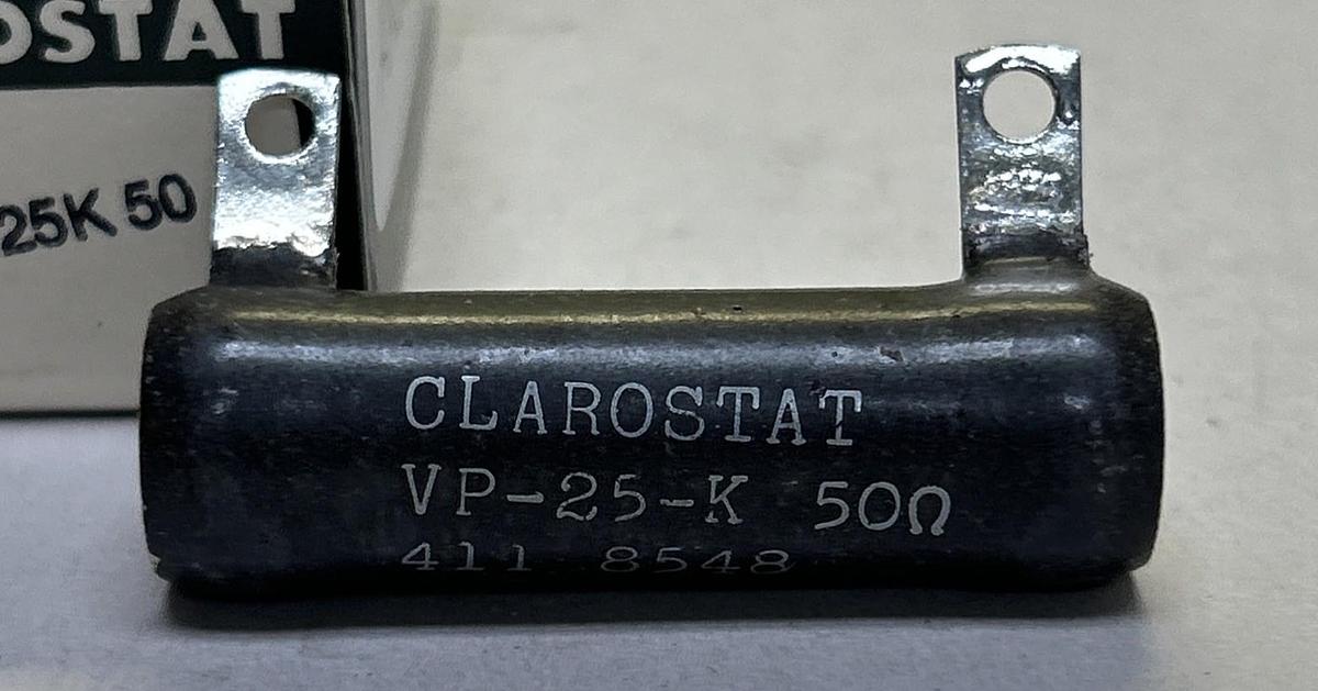 CLAROSTAT,VP25K50,RESISTOR NOS