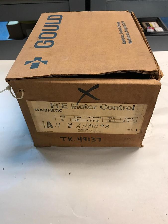 Used Gould,A11MC98,ITE Motor Control Size 0 Sealed in Plastic