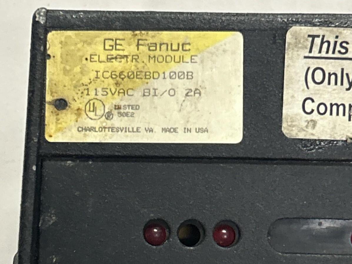 Used GE FANUC,IC660EBD100B,GENIUS BLOCK I/O MODULE