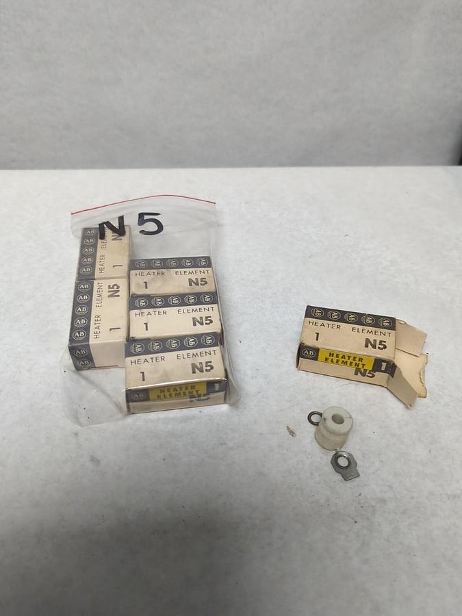 ALLEN BRADLEY,N5,THERMAL OVERLOAD HEATER ELEMENT LOT OF 6 NOS