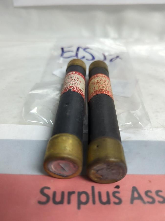 Used ECON,ECS 12,TIME-DELAY 12 AMP FUSE LOT OF 2 PRE-OWNED