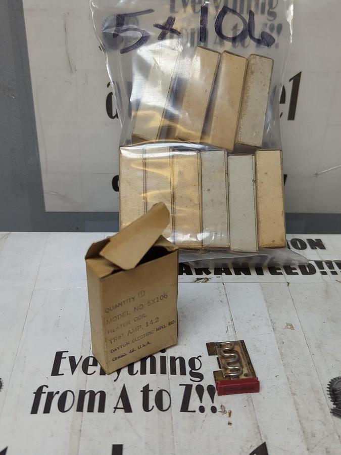 DAYTON,5X106,HEATER COIL TRIP AMP 14.2 LOT OF 11 NOS