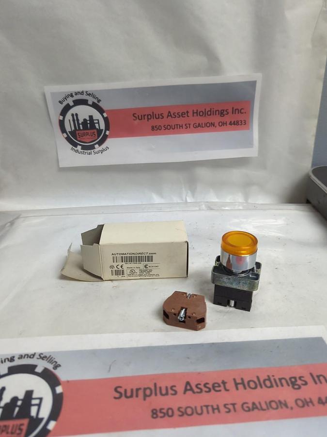 AUTOMATION DIRECT,GCX1193-24,AMBER PUSHBUTTON SWITCH NOS