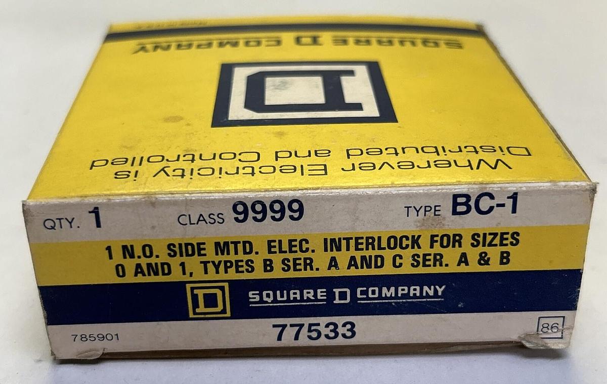 Used SQUARE D,9999BC-1,INTERLOCK KIT NEW