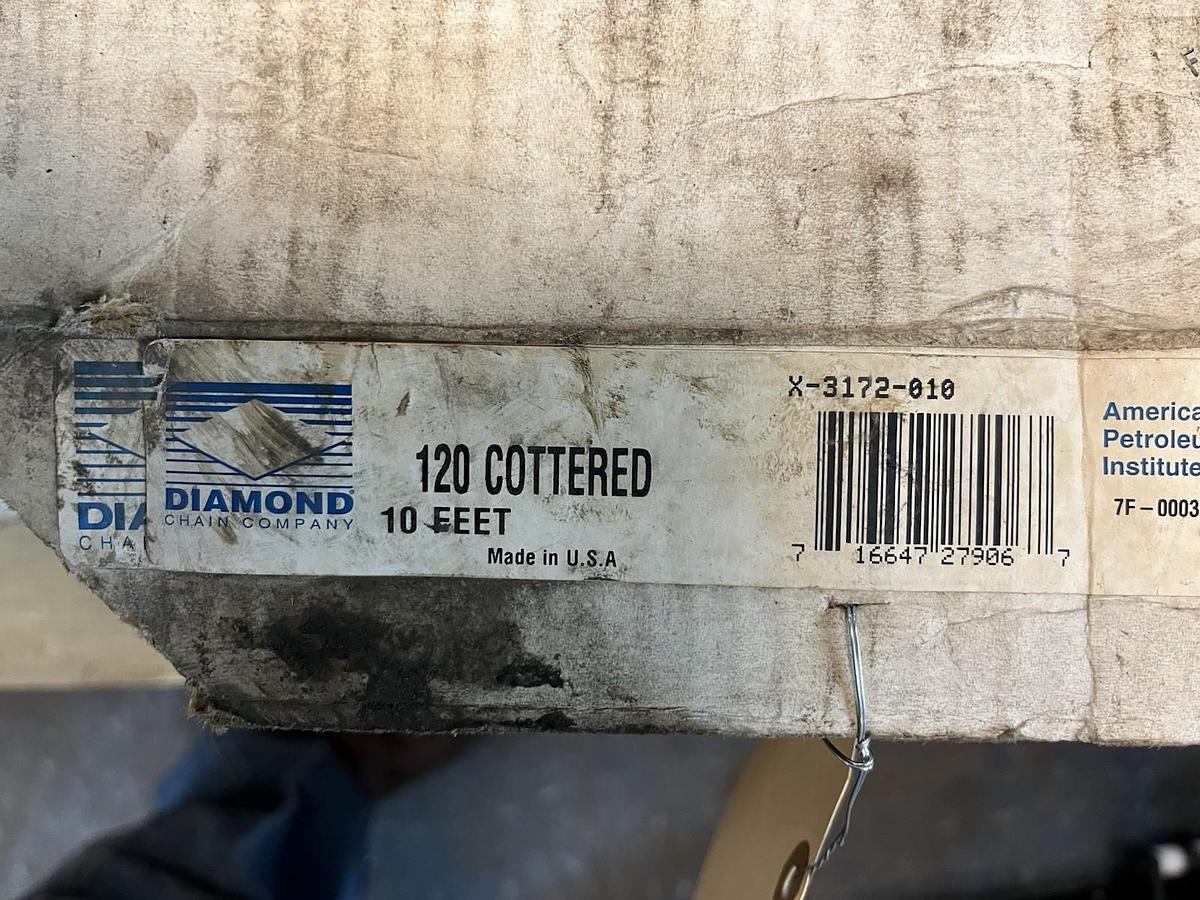 DIAMOND,X-3172-010,120 COTTER ROLLER CHAIN 10FT