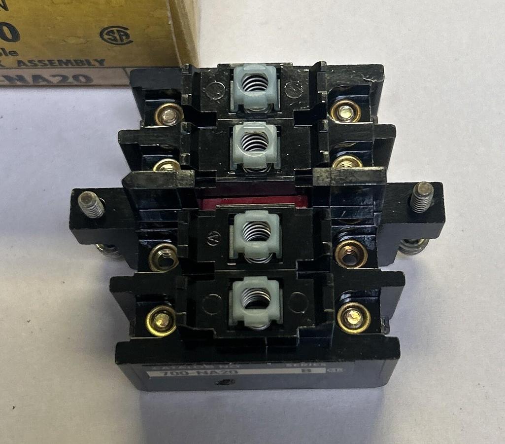 ALLEN BRADLEY,700-NA20,CONTACTOR RELAY FRONT DECK ASSEMBLY NOS