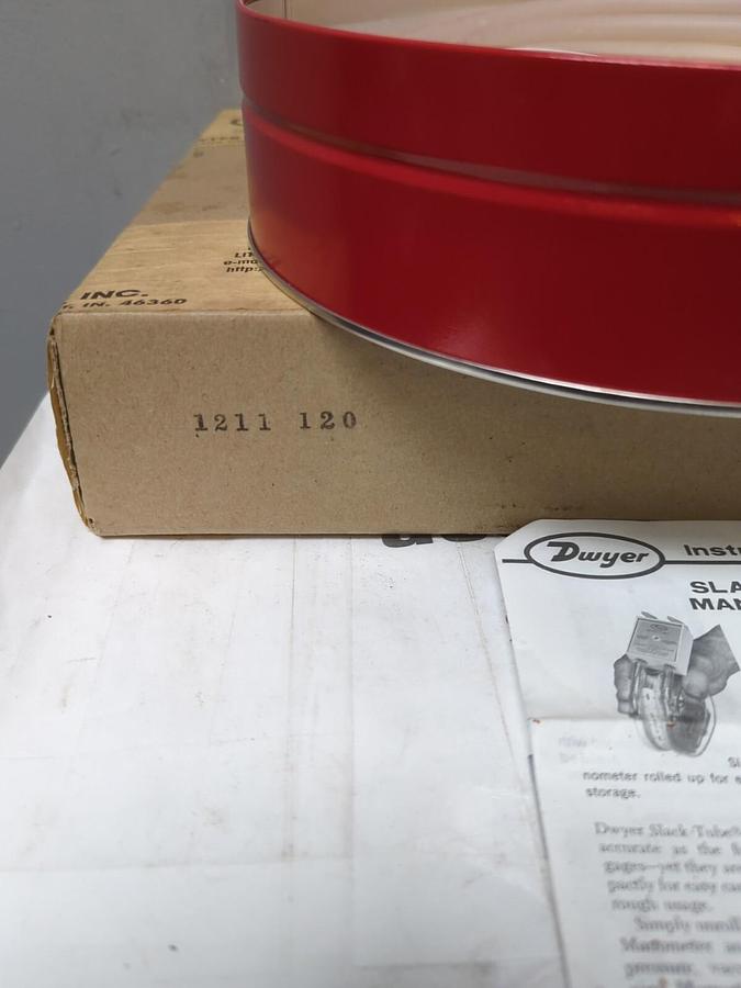 DWYER,1211-120,MANOMETER SLACK TUBE NEW