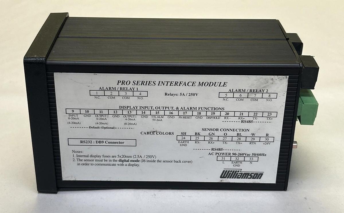Used WILLIAMSON,23,PRO SERIES INTERFACE MODULE