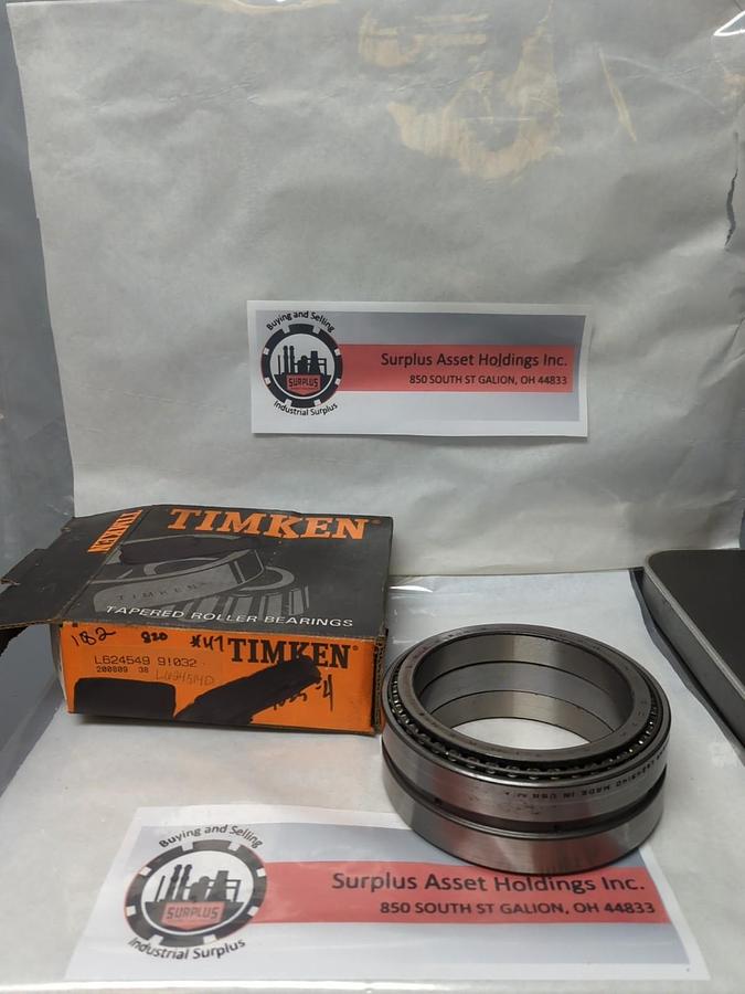 Used TIMKEN,L624549-L624514D,COMPLETE ROLLER BEARING PRE-OWNED