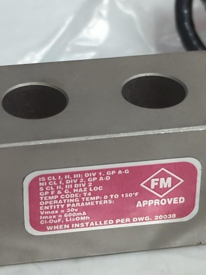 Used SENSORTRONICS,65023A4K-5107,LOAD CELL 4K LBS @ 2.999 mV/V PRE-OWNED