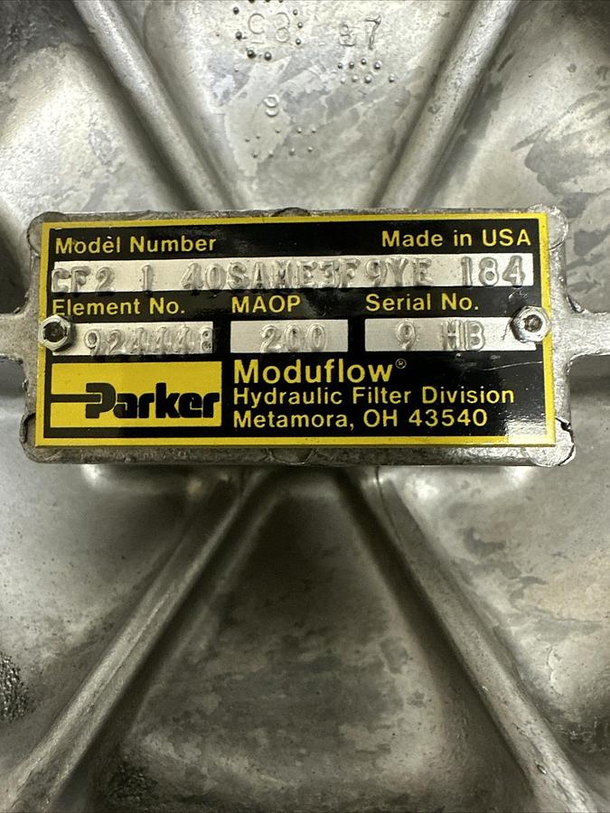 Parker,CF2140SAME3F9YE184,Hydraulic Filter MAOP 200