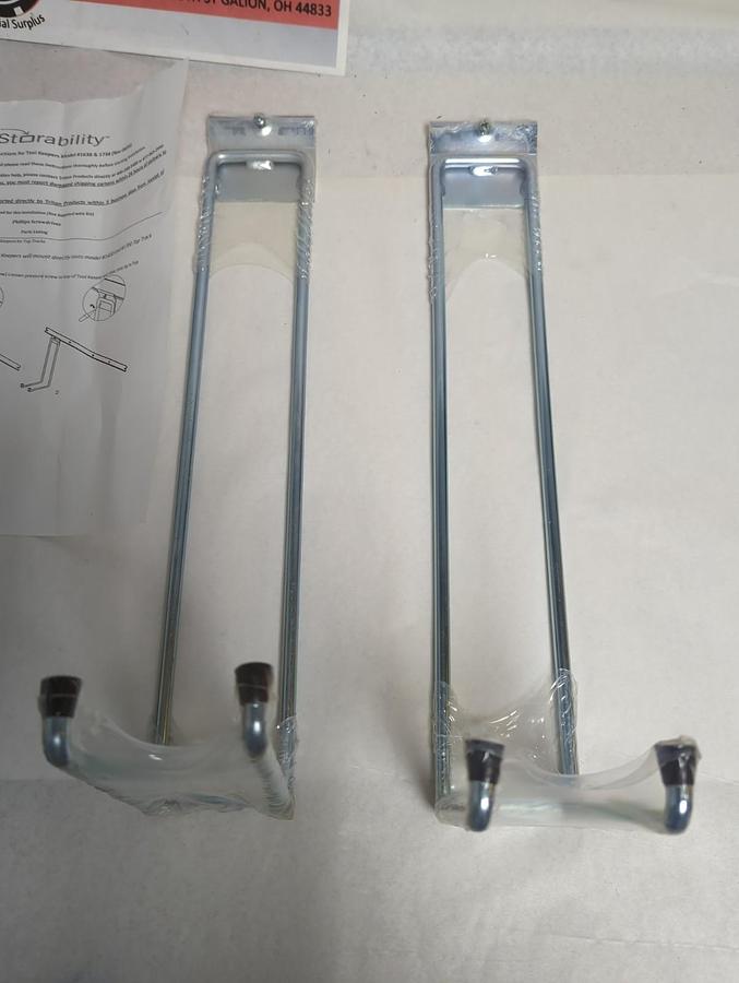 Used TRITON PRODUCTS,MODEL 1738,HEAVY DUTY TOOL KEEPER/HOOK FOR TOP RACK 2-PACK NOS