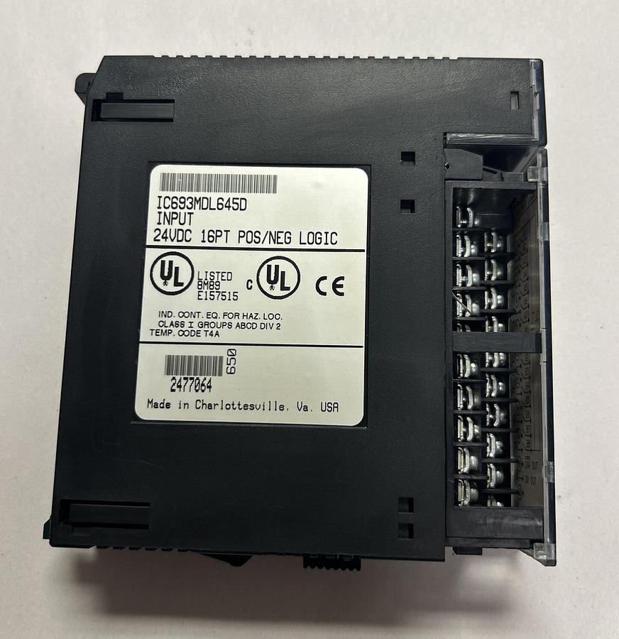 Used GE FANUC,IC693MDL645D,POSITIVE/NEGATIVE LOGIC INPUT MODULE