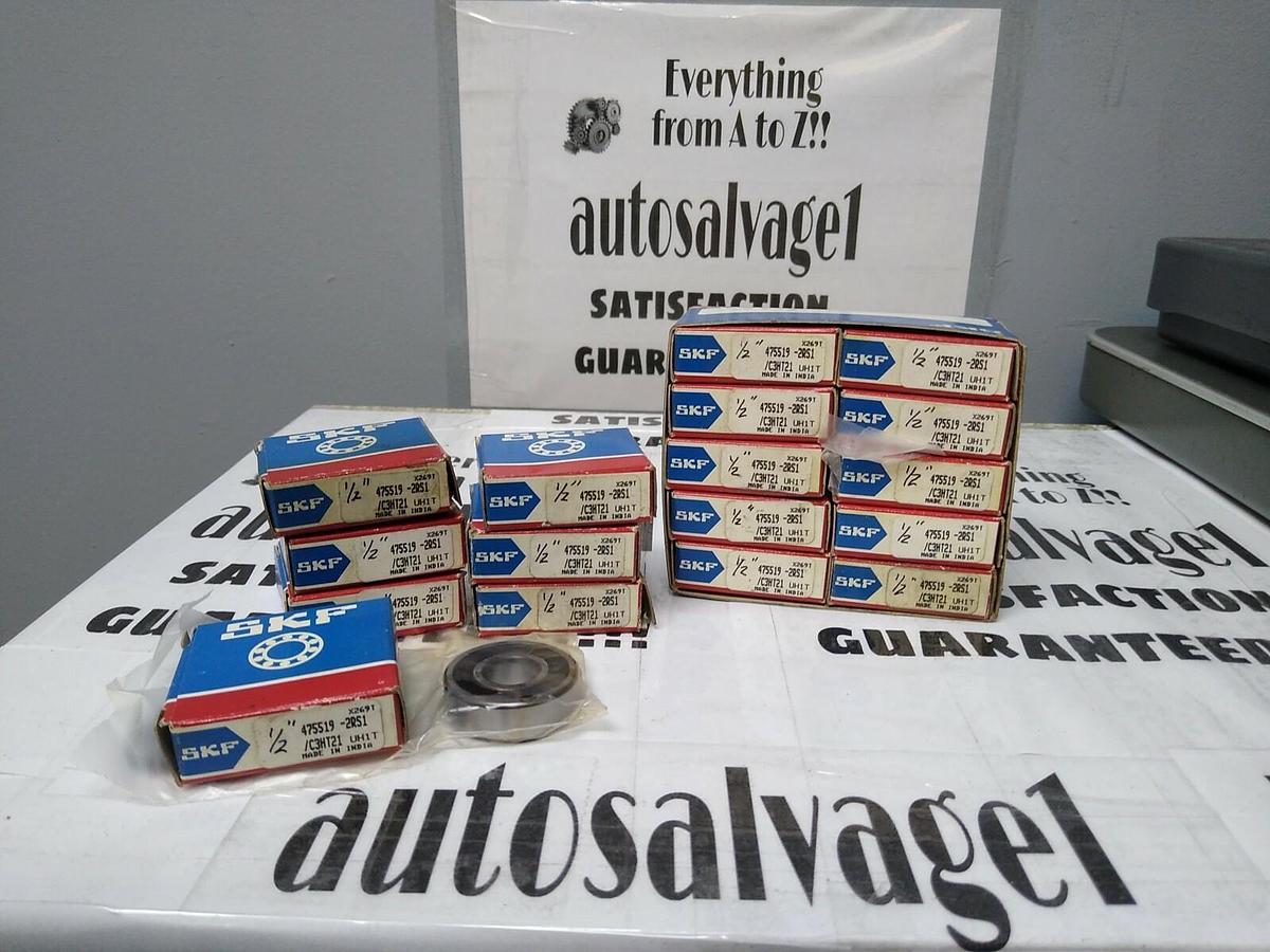 Used SKF,475519-2RS1 /C3HT21,Deep Groove Ball Bearing 1/2 INCH Lot of 17 NOS