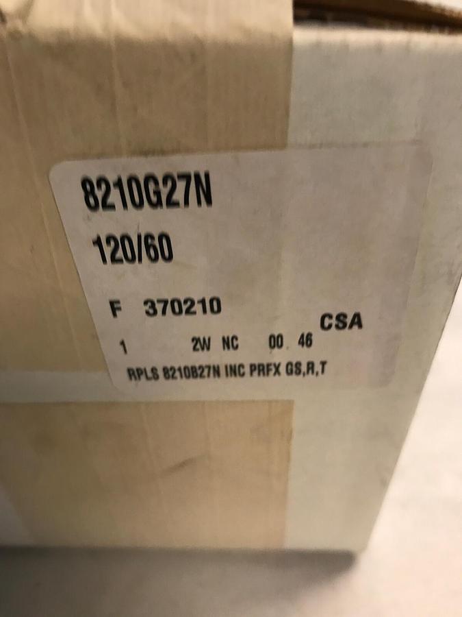 Used ASCO,8210G27N,Solenoid Valve 120V 2way NC Factory Sealed