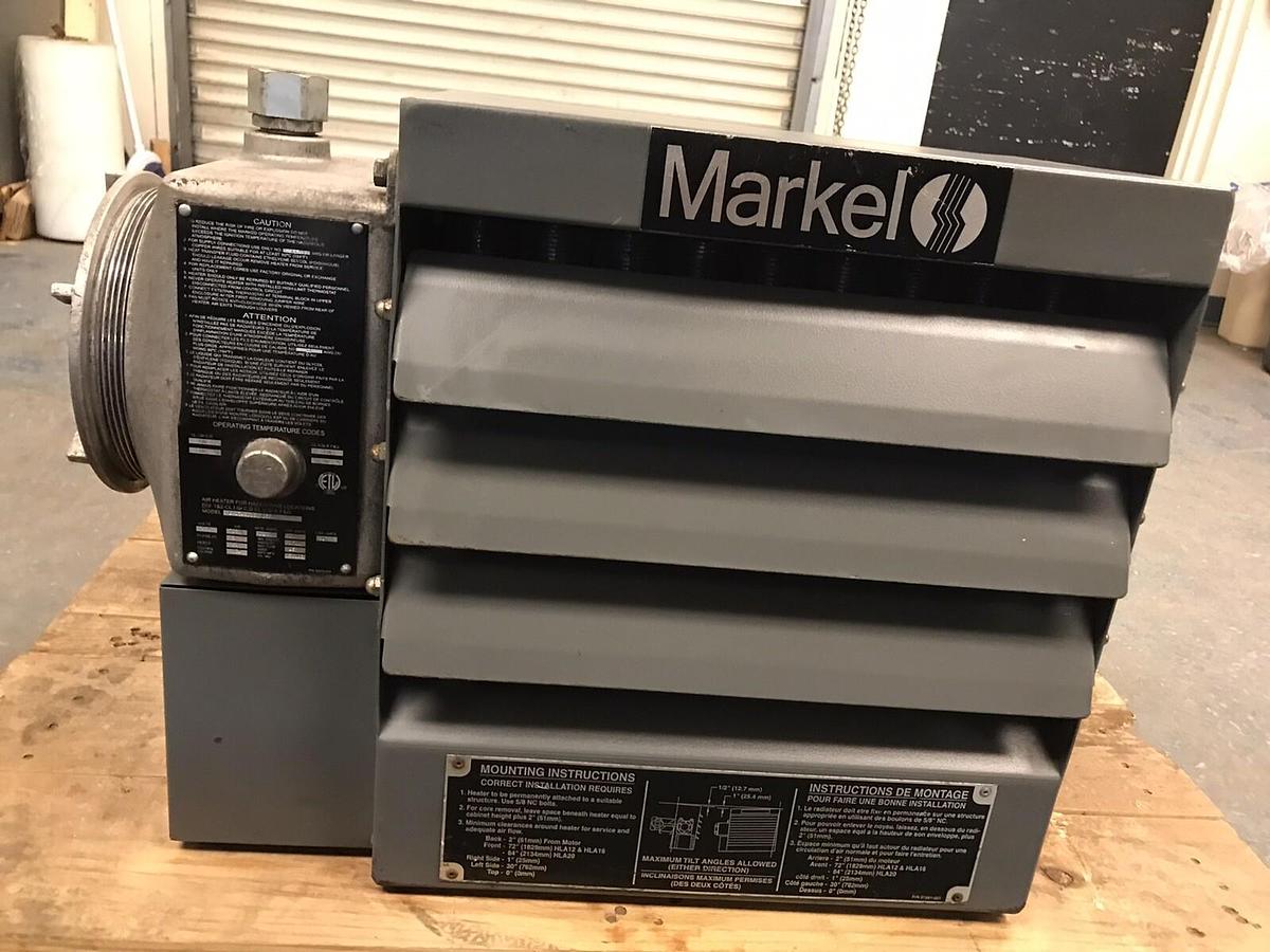 Used Marke,HLA1248C3607.524,Heat Exchanger 460V 1/4Hp T3B 165'F