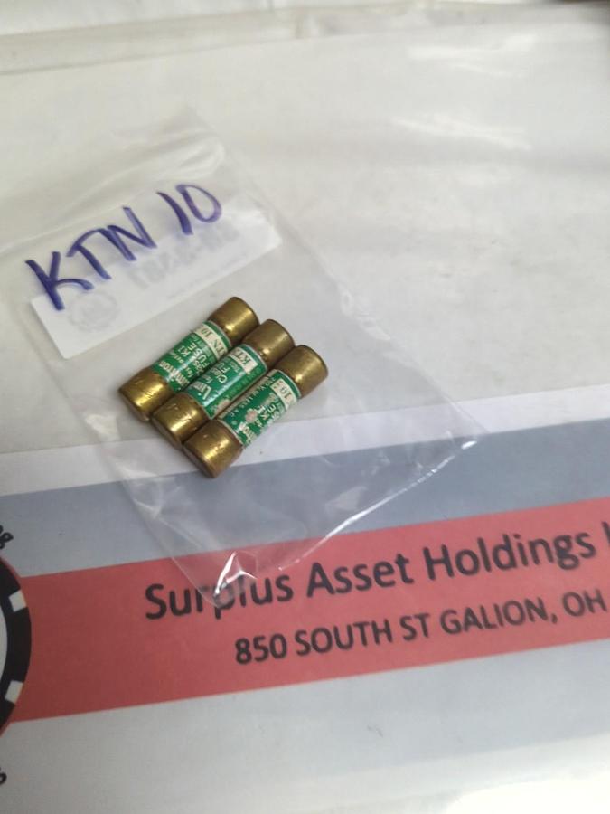 Used COOPER BUSSMANN,KTN-10,LIMITRON 10 AMP FUSE LOT OF 3 PRE-OWNED