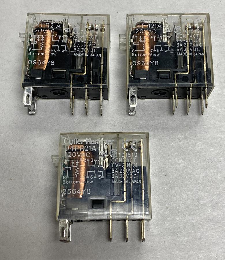 EATON CORPORATION,D4PR21A,GENERAL PURPOSE RELAY LOT OF 3 NOS