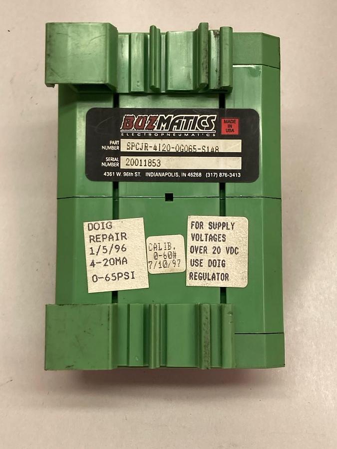 Used BuzMatics,SPCJR-4I20-0G065-S148,Pneumatic Valve Control Board