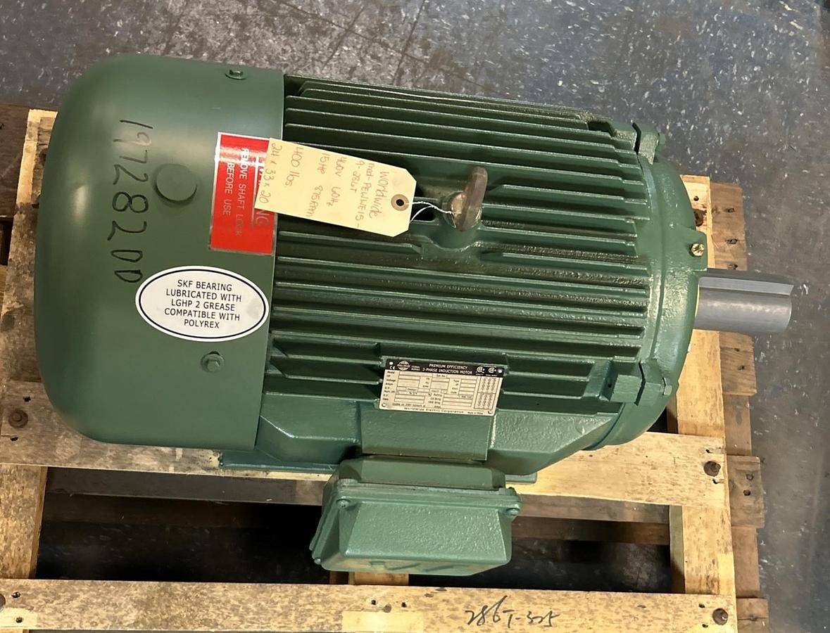 WORLDWIDE,PEWWE15-9-286T,INDUCTION MOTOR 15HP 875RPM 230/460V 286T FRAME