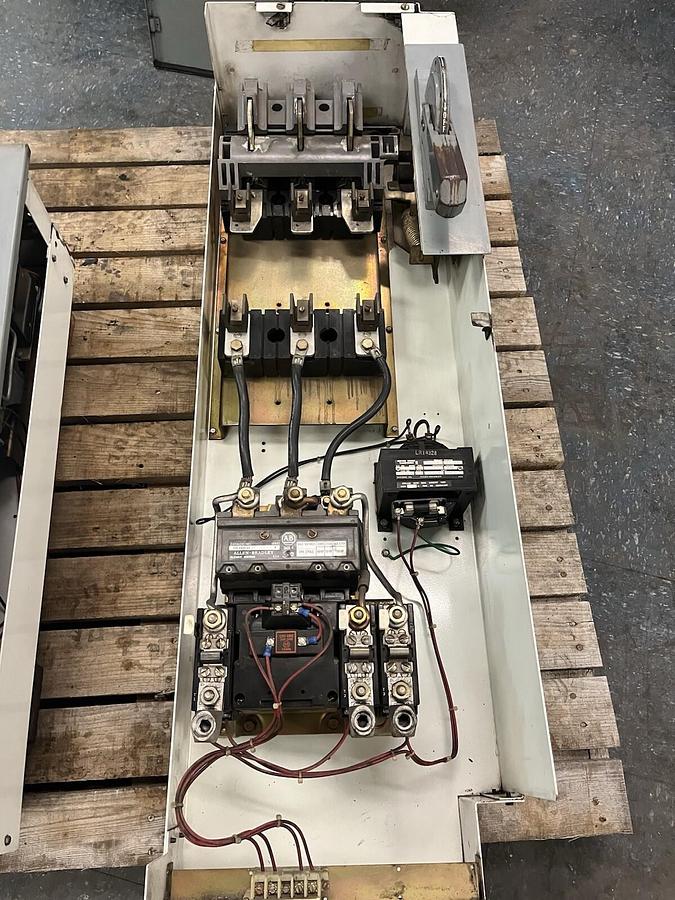 Used ALLEN BRADLEY,2112B,SIZE 4 45" MCC FUSED STARTER BUCKET 100HP