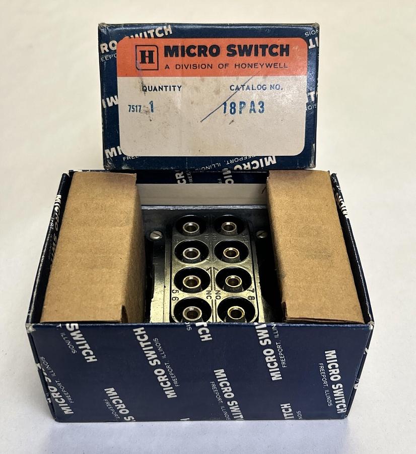 HONEYWELL MICROSWITCH,18PA3,TERMINAL BLOCK NOS