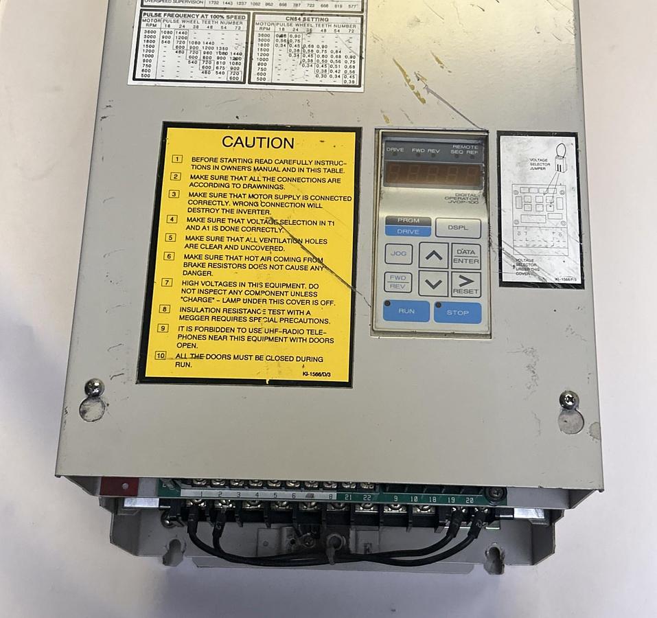 Used KONECRANES ,JVOP-100,DYNAHOIST VFD DRIVE