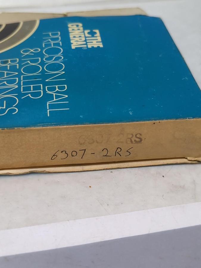 GENERAL BEARINGS,6307-2RS,DOUBLE RUBBER SEALED BALL BEARING NOS