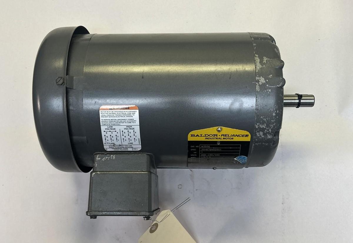 BALDOR,M3556,INDUSTRIAL MOTOR 1HP 1155RPM 460V 3PH 56H FRAME NOS