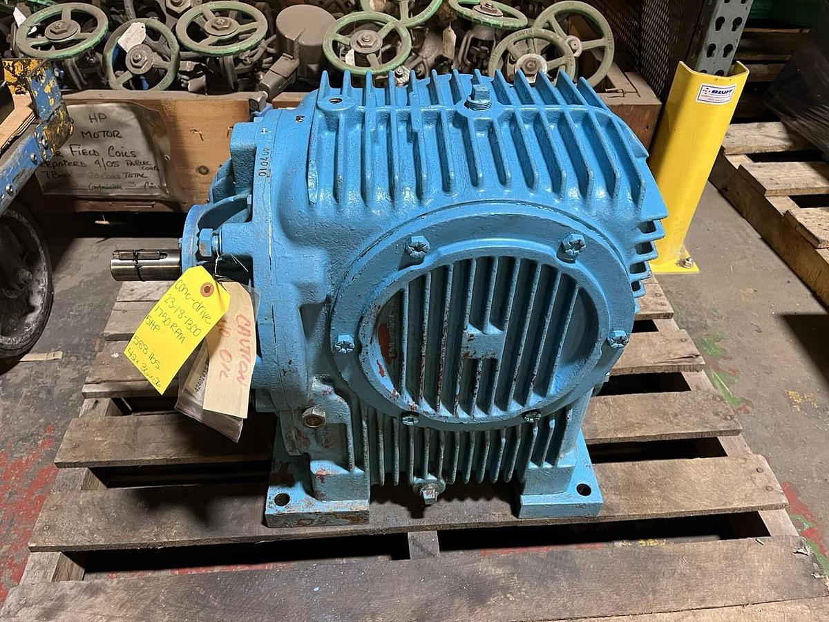 Used CONE DRIVE,MK-1 UHP,RIGHT ANGLE GEAR REDUCER RATIO 200 5HP 1750RPM