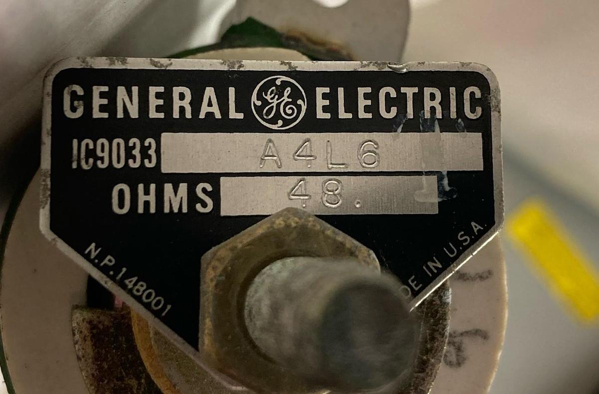 Used General Electric,IC9033A4L4,Resistor 48 OHMS