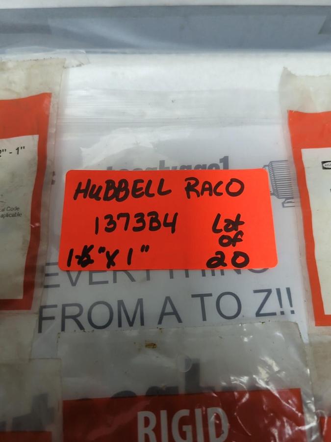 HUBBELL RACO,1373B4,REDUCING WASHERS 1-1/2 IN X 1 IN LOT OF 20 NEW