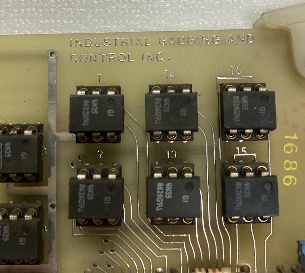 Used Industrial Gauging & Control,AC7638,24 Channel DC Opto Input PC Board