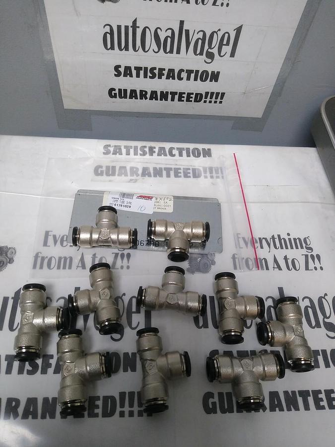 TUBE UNION T,961761029,10MM PUSH-TO-CONNECT LOT OF 10 NOS
