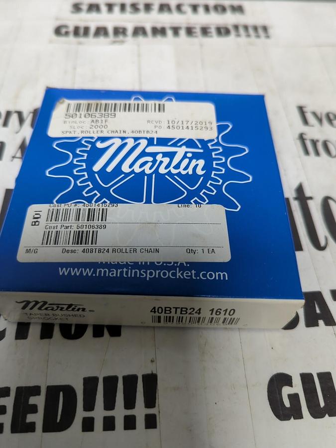 MARTIN,40BTB24 1610,TAPER BUSHED SPROCKET 24 TEETH NEW