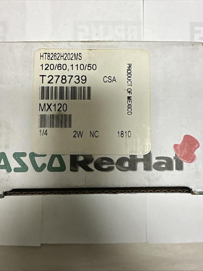 Used Asco,HT8262H202MS,Solenoid Valve 120/60 110/50