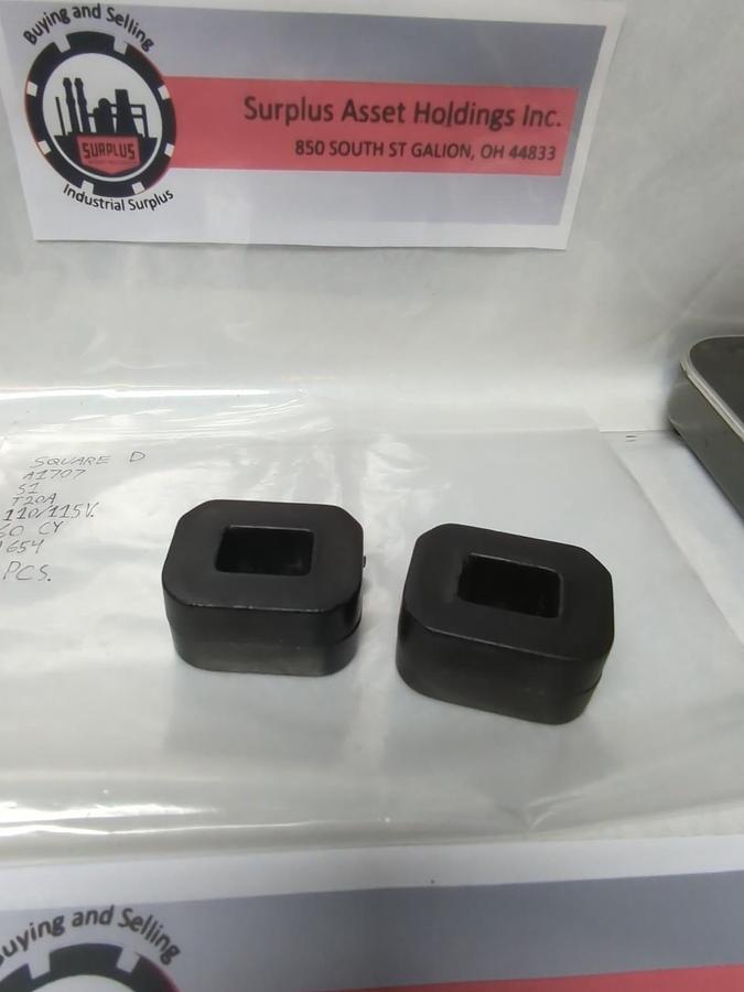 Used SQUARE D,A1707,COIL 110/115V 60CY LOT OF 2 PRE-OWNED