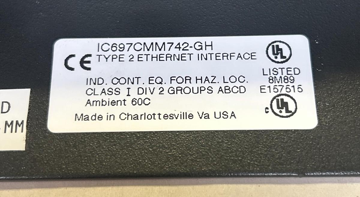 Used GE FANUC,IC697CMM742-GH,ETHERNET INTERFACE MODULE