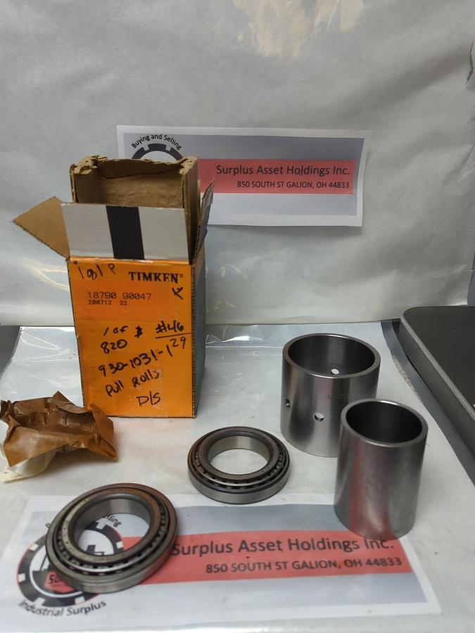 TIMKEN,18790-90047,COMPLETE ROLLER BEARING CONE NOS