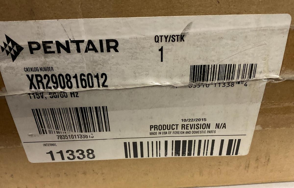 PENTAIR,XR29-0816-012,HEAT EXCHANGER ELECTRONIC ENCLOSURE .6A 115V NEW