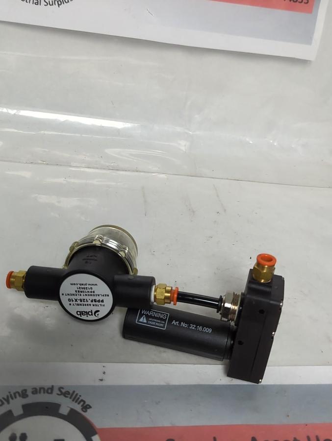 Used PIAB,PPSF 125-X10 M10L,PUMP & FILTER ASSEMBLY PRE-OWNED