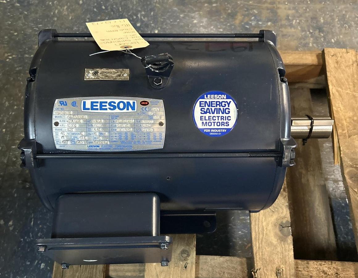 Used LEESON,C215T17DB,MOTOR 10HP 1760RPM 230/460V 3PH 215T FRAME