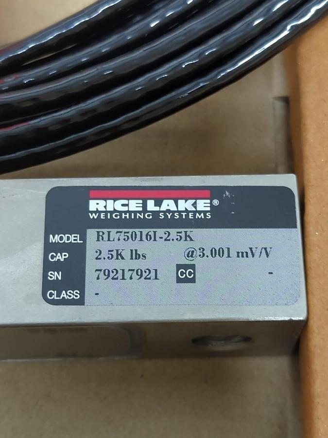 RICE LAKE,RL750161-2.5K,WEIGHING LOAD CELL 2.5K LBS