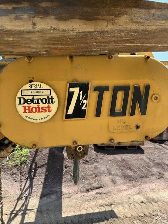 Used Detroit 7.5 Ton Crane Hoist