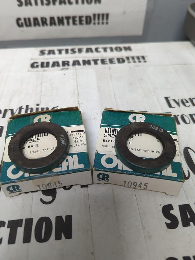 CHICAGO RAWHIDE,10945,OIL SEALS 28MM X 45MM LOT OF 2 NOS