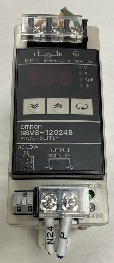 Used OMRON,S8VS-12024B /ED2,Power Supply 5AMP 24V DC