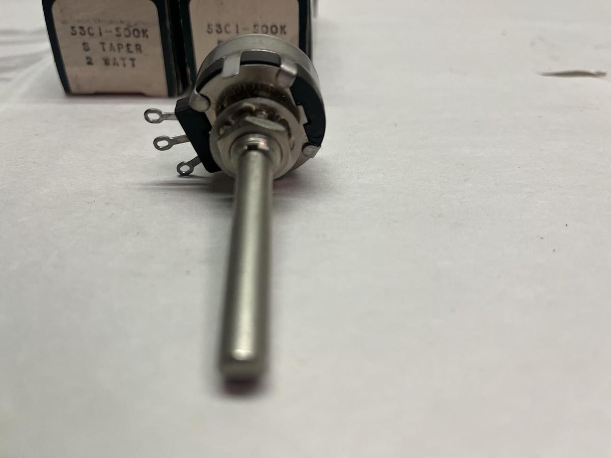 CLAROSTAT,53C1-500K,POTENTIOMETER LOT OF 2